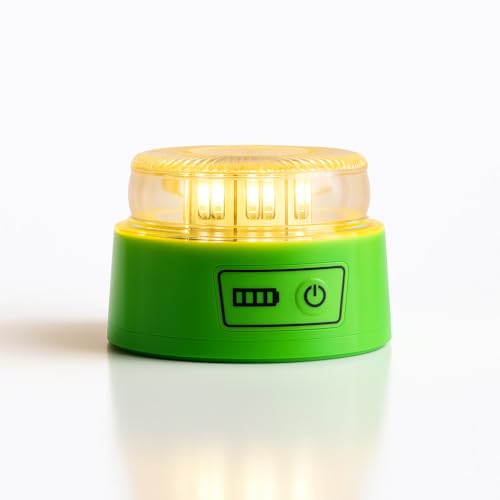Luz Emergencia V16 Geolocalizable DGT – Baliza Homologada con GPS, SIM 13 años, Conectada DGT 3.0, 24 LED, Visible 1Km, Base Imán, IP54, 3h autonomía, Pilas Incluidas, Obligatoria España 2026