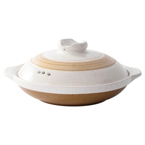 Cocotte japonaise en céramique marmite en terre cuite avec couvercle pour ragoût