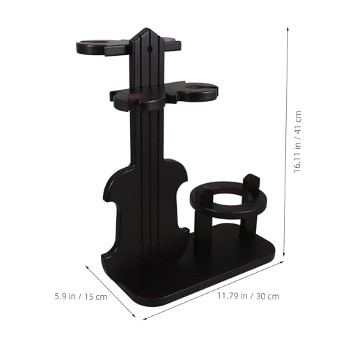 Soporte para botellas de vino de madera para encimera miniatura 2
