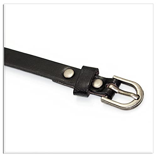 Xusamss Fashion Simple Alloy Buckle Bangle Leather Wristhand Bracelet,6"-8" Wrist4