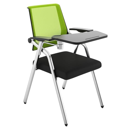 Chaise de bureau pliante avec support lombaire et bureau attaché pour ordinateur