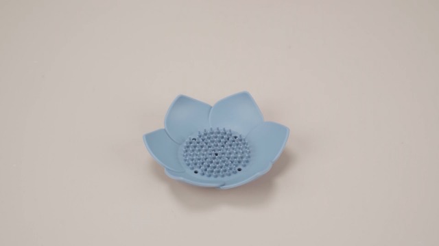 Portasapone In Silicone A Forma Di Fiore Con Scarico - Per Bagno E Cucina, Confezione Da 4 Colorati - Foto 9