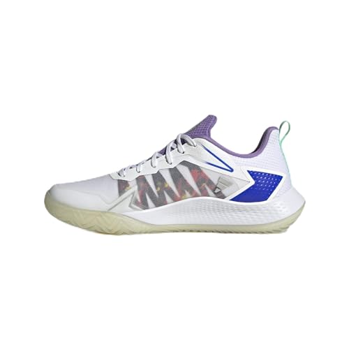 Adidas Scarpe da Tennis Defiant Speed W Donna, Nuvola Bianco Viola Fusion Blu Lucido, 40 EU