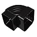 Gadpiparty 3pcs Replacement Downspout Elbow Connector Adapter Alloy Tube Fitting for Easy Installation and Versatile Drainage Right Angle Bend