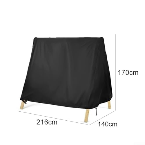 Funda para columpio exterior impermeable Oxford 210D con dobladillo antiviento y techo 7