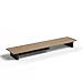 amesoba White Oak Dual‑Tier Ergonomic Desk Setup – Modern Wooden Monitor Stand & Workspace Riser, Home Office & Minimalist Aesthetic (White Oak, Large)