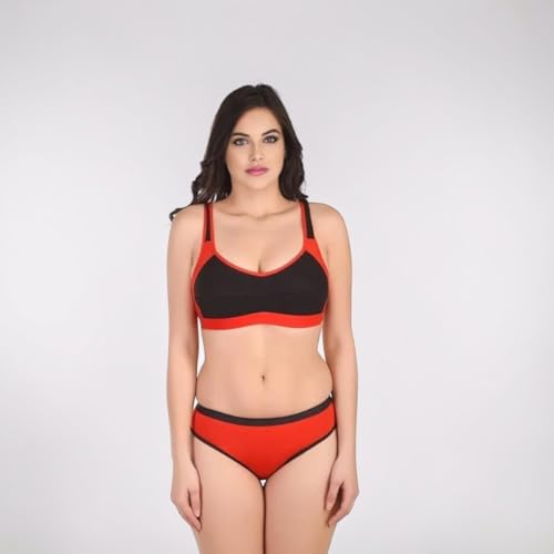 Image of Sports Bra Panty Set for Women, Combo Pack of 1 | Lingerie Set for Women