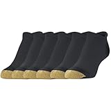 GOLDTOE Women's Sport Vacation No Show Socks with Tab, 6-Pairs, Black, Shoe Size: 6-9