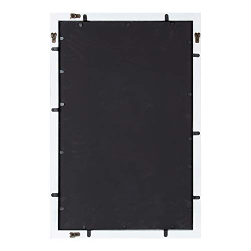 Kate and Laurel Audubon Modern Rectangle Wall Mirror, 24 x 36, White, Coastal Farmhouse Mirror for Wall - Image 5