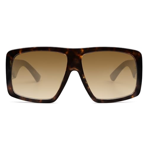 SOJOS Vintage Aviator 70s Sunglasses for Men Oversized Classic Retro Trendy Women Square Aviators Shades SJ2360