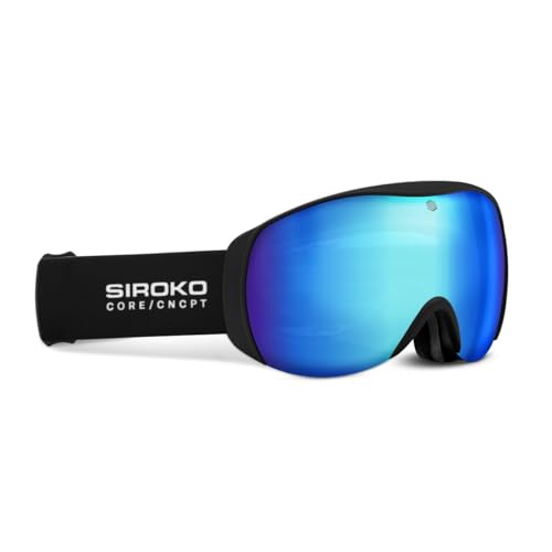 SIROKO Gafas de sol niños para esquí y snowboard esquí y nieve G-CORE KIDS Frosting Negro