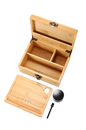 Rolling Large Tray Storage Box Has Deep Sections And A Pocket Lid To Store Accessories - Storage Box Kit Includes 1 Jar And 1 Brush #TOP1