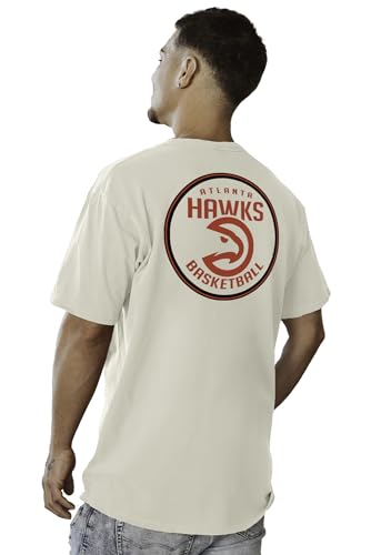 Image of Blue 84 NBA Unisex-Adult NBA Officially Licensed T-Shirt Ringspun Front /Back Ivory