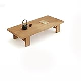 BQZKTVED Japanese Floor Table, Japanese Furniture, Kotatsu Table, for Living Room Home Tatami Office(Natural Wood Color,60x35x30cm)