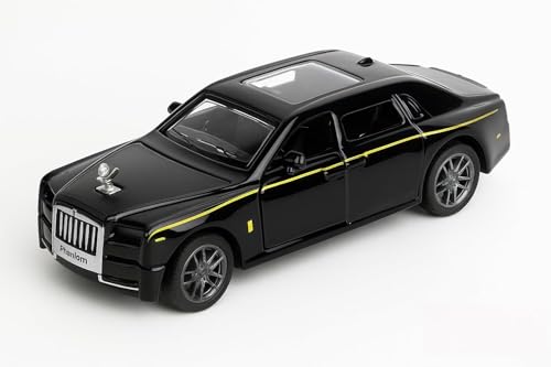 Image of Umadiya Rolls Royce Phantom 1:36 Scale Model Car Exclusive Alloy Metal Car Die-cast Scale Model Pullback Toy with Openable Doors & Light Music Best Gifts Toys Kids【Colors as Per Stock】
