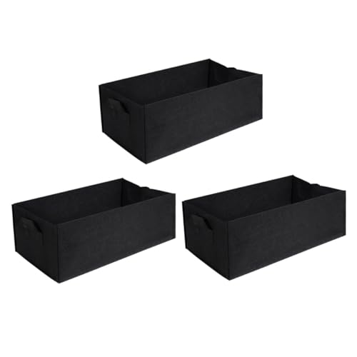 TOBBOMEY 3 Piezas Bolsas de Cultivo para Plantas Resistentes y Transpirables Contenedores Ecológicos para Huerto y Jardín de Grandes para Cultivo de Verduras y Plantas Perennes