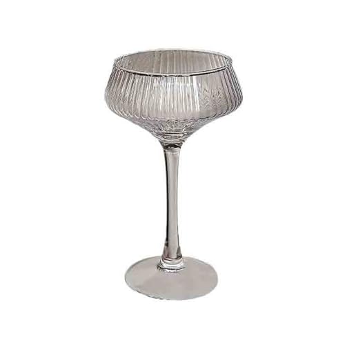 Vasos de agua estilo copas de cristal vintage para vino y zumo en reuniones 2