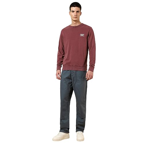 Image of Wrangler Men's Back Print Black Sweatshirt (Regular)