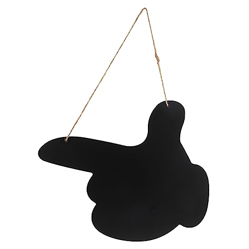 STOBOK Tablero De Mensajes Colgantes Tableros De Mensajes Colgantes Señales Marcadores De Tiza Pizarra De Mensajes Cartel De Tablero De Letras Etiqueta Pizarron Cafetería Black De Madera