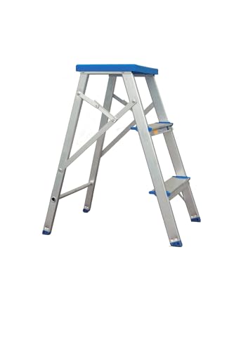 Banqueta Dobravel 3 Degraus em Aluminio 120 kg de Capacidade