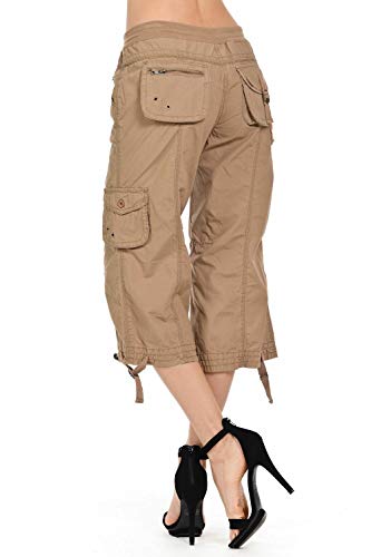 D&B by LA CHULA Women's Plus Size Blue Denim Jeans Bermuda Short/Capri Pants