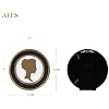 AELS 4x4 Inch Heart Shaped Vintage Picture Frame | Golden Bronze Antique Bow Frame | Tabletop Or Wall Display
