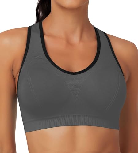 Image of MIRITY Women Racerback Sports Bras - High Impact Workout Gym Activewear Bra
