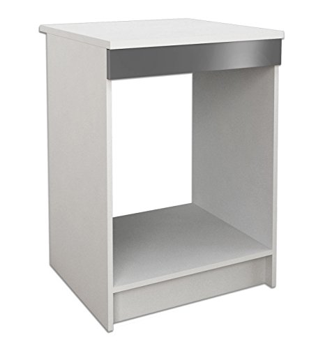 MEUBLE COSY Meuble Bas de Cuisine Buffet 60 cm, Gris, 60x60x85cm