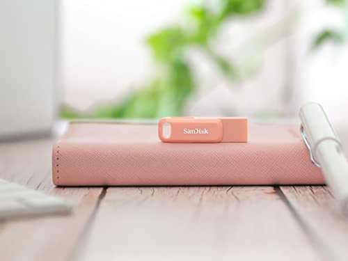 Image of SanDisk Ultra USB 3.0 Dual Drive Go Type C Flash Drive, Peach, 256GB, 5Y