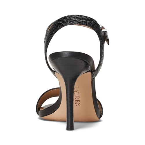 Image of Lauren Ralph Lauren Gwen Crinkle Patent Leather Sandals