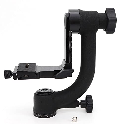 Cabeza de cardán de aluminio, cabeza panorámica de trípode de 360°, tornillo de trípode para cámaras réflex digitales para fotografía fotográfica deportiva y de la naturaleza Cover