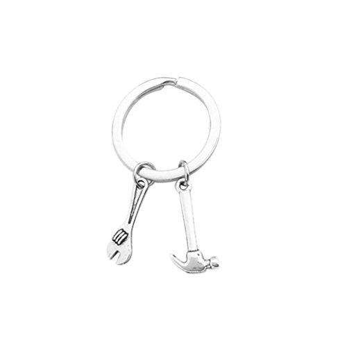 Preisvergleich Produktbild Schlüsselbund Herren, Dragon868 Schlüsselanhänger Hammer Schraubenschlüssel Schraubendreher Gadget Tools Keychain Geschenk Für Papa (B)
