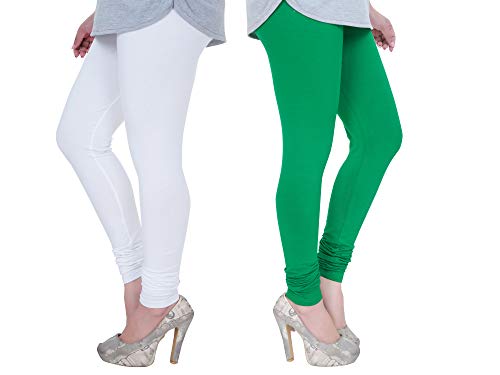 Image of Plus Size Churidar Leggings for Women & Girls Combo (Pack of 2)