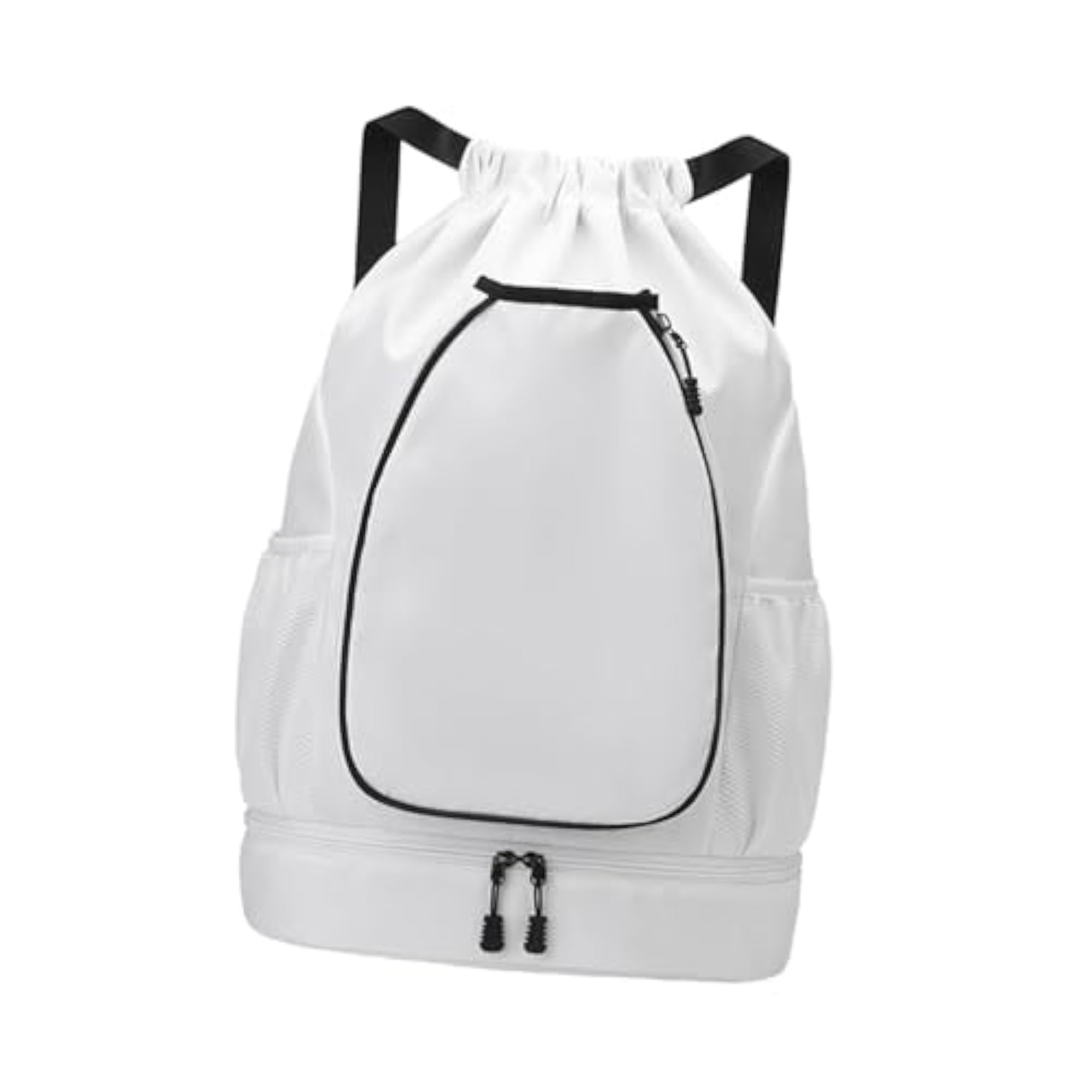 Portable Tennis Backpack with Adjustable Strap, White