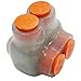 Morris 97326 Clear Insulated Multi-Cable Connector - Single Entry 2 Port 2-14, 5-Pack