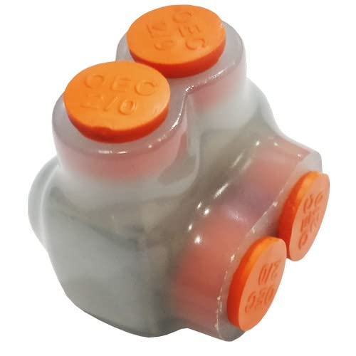 Morris Products 97331 Clear Insulated Multi-Cable Connector - Single Entry 2 Port 3/0-6 Wire Range, 2-Pack
