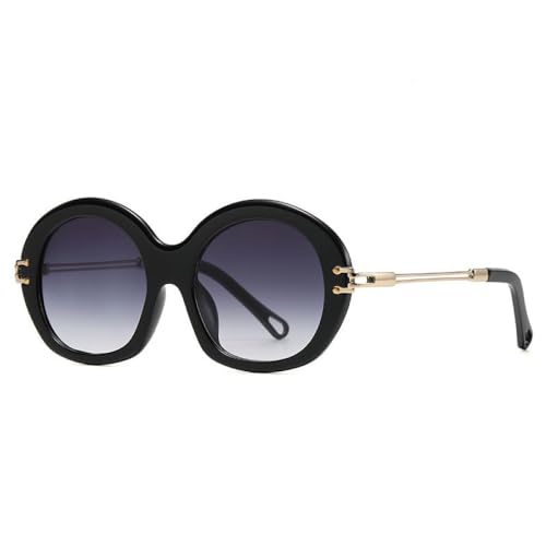 Lunettes de mode rondes vintage rétro nuances de luxe pour femmes élégantes