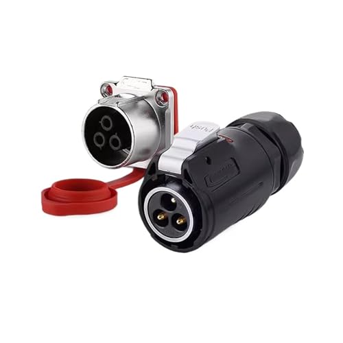 Connecteur d'alimentation rond 3 conducteurs étanche IP68 LP24 aviation