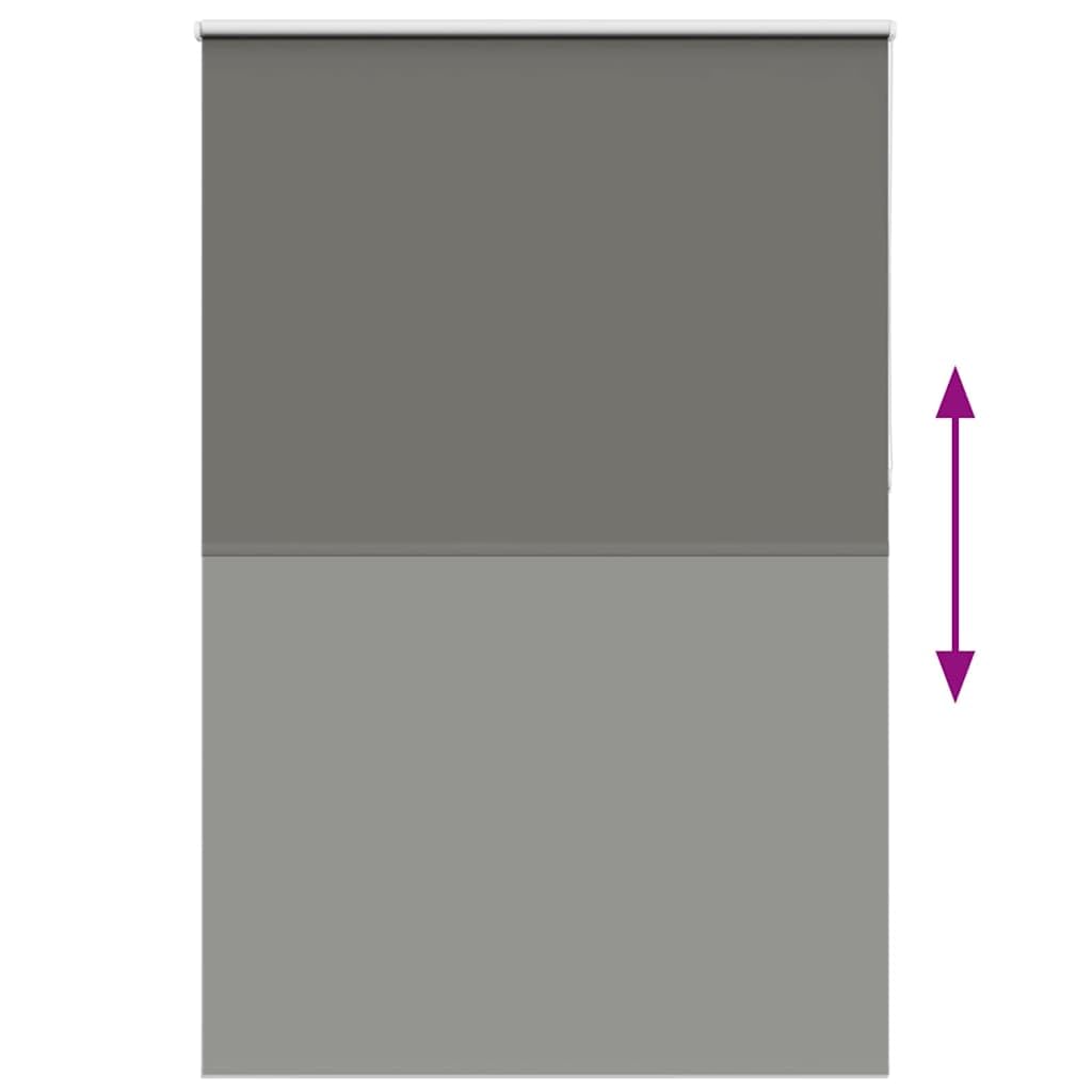vidaXL Verdunkelungsrollo Grau 150x210cm Stoffbreite 146,6cm Polyester