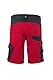 Planam 6457052 Norit Herren Shorts, Rot/Schwarz, Größe L