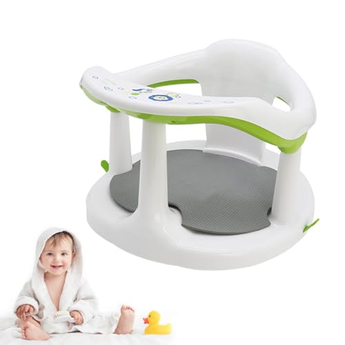 Siège de bain bébé avec ventouses pour éviter les glissades dans l'eau