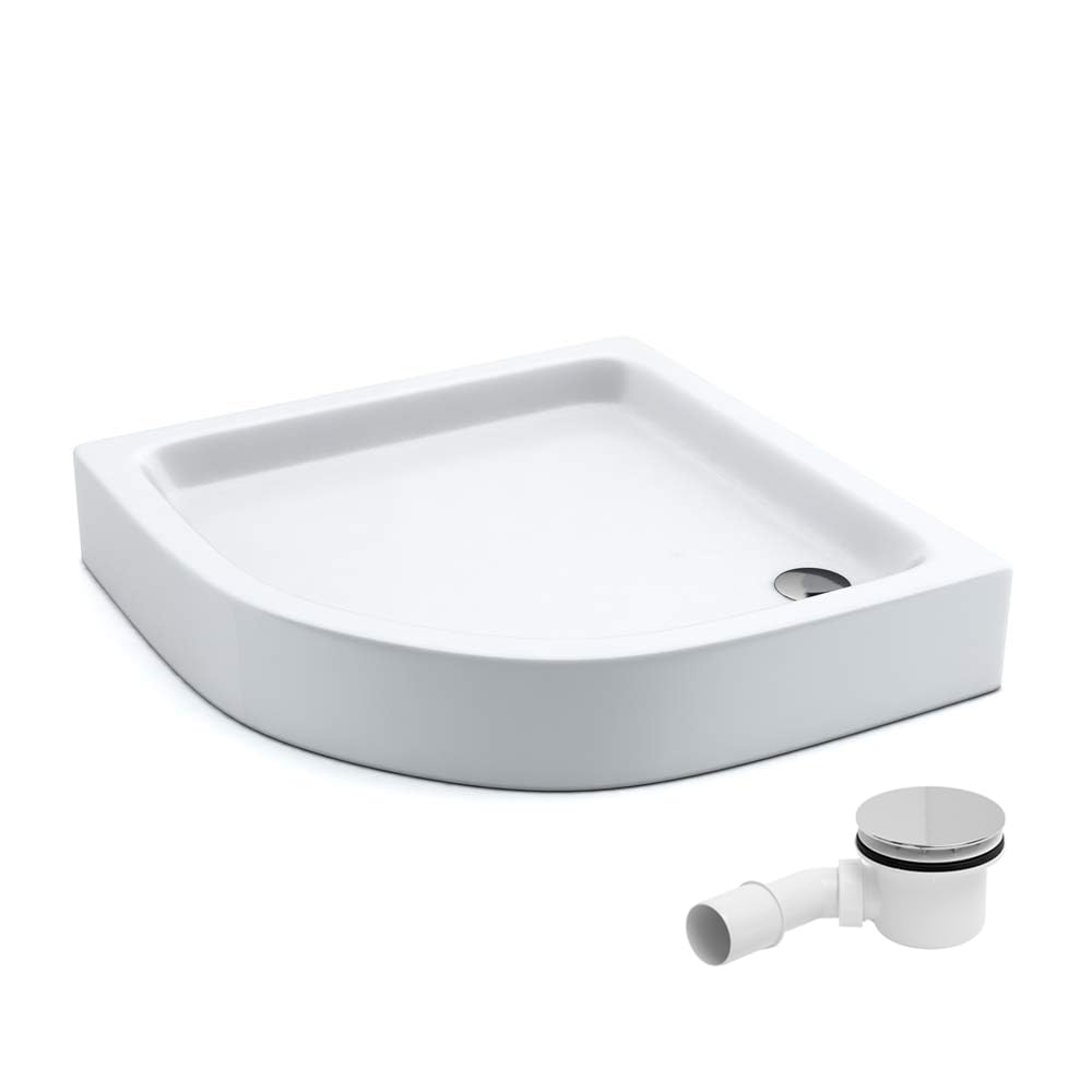Receveur de douche AQUABAD Basic Smooth White 80x80cm pentagonal