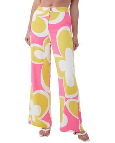 TRINA TURK Multi Solid Fitted Flat Front Ankle Length Casual Everyday Wear Pant