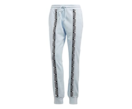 Pantalon de sport Adidas AOP Cuff bleu ciel en taille S pour femme