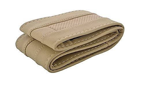 Car Steering Wheel Cover | Microfiber Leather | Breathable, Anti Slip | Odourless | Stitchable | Beige for Chevrolet Cruze (Type-II) 2014-2015-image-45