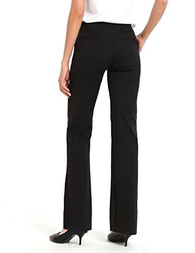 Safort Women 34'' Inseam Regular Tall Bootcut Yoga Dress Pants, Workout Pants, Black, M #TOP1
