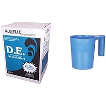 Robelle 4024 D.E./Diatomaceous Earth Powder for Swimming Pools, 24-Pound & Blue Devil D.E. Scoop with Handle, Perfect for Swimming Pools