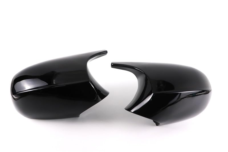 Copri Specchietti Retrovisori Per BMW Serie 1 E 3 (E81 E82 E87 E88 E90 E91 E92 E93) - Nero Lucido ABS, Aggiornamento Estetico