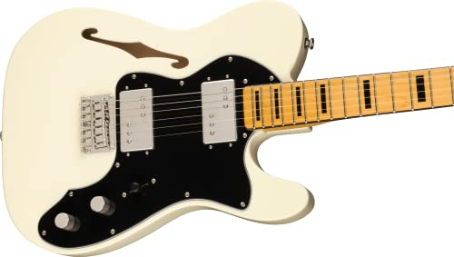 Squier FSR Classic Vibe ’70s Telecaster® Thinline Tableau en érable Blanc Olympique - Les Beatles, Paul McCartney, John Lennon, RIngo Starr, George Harrison Squier FSR Classic Vibe '70s Telecaster® Thinline Tableau en érable Blanc Olympique – Image 4