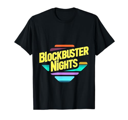 Blockbuster Nights 90s Movie Classics Nostalgic Fun - Camiseta